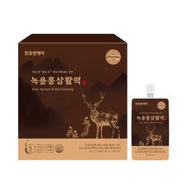 [ChunhoNcare] Deer Antlers & 100% 6 Years Korean Red Ginseng Extract Liquid Juice 70ml x 30packs-Made in Korea